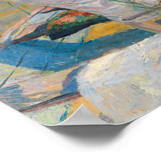 サマーモーニングオンレイクスターンバーグ | エドワード・キュケル ポスター (角)