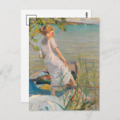 サマーモーニングオンレイクスターンバーグ | エドワード・キュケル ポストカード (正面/裏面)