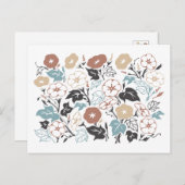 サマーモーニンググローリーガーデンポストカード ポストカード (正面/裏面)