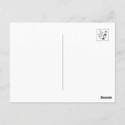 サマーモーニンググローリーガーデンポストカード ポストカード (裏面)