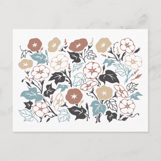 サマーモーニンググローリーガーデンポストカード ポストカード (正面)