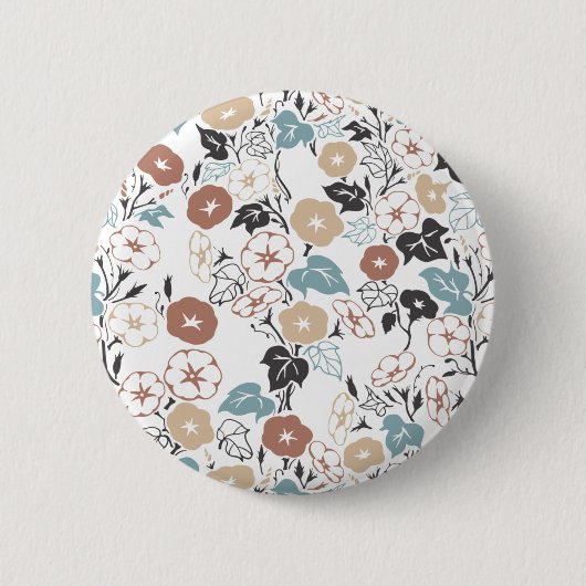 サマーモーニンググローリーガーデン 缶バッジ (正面)