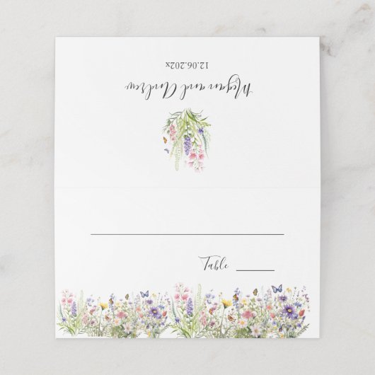 サマーヤギ結婚フラワー座席表 プレイスカード (外部開封)