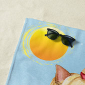 サマーヨークシャーテリア ビーチタオル (インサイチュ)