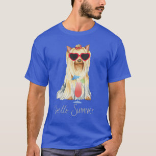 サマーヨークシャーテリア Tシャツ