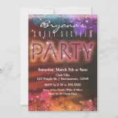 サマーライツスパークルダンスクラブパーティの招待状 招待状 (正面)