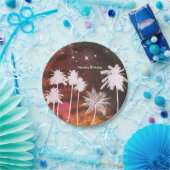 サマーライトスパークルダンスクラブの誕生日パーティー ペーパープレート (パーティー)