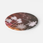 サマーライトスパークルダンスクラブ誕生日パーティー ペーパープレート (アングル)