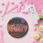 サマーライトスパークルダンスクラブ誕生日パーティー ペーパープレート (パーティー)
