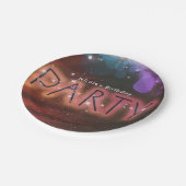 サマーライトスパークルダンスクラブ誕生日パーティー ペーパープレート (アングル)