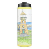 サマーライトハウス4；サーマルタンブラー；黄色 タンブラー (正面)