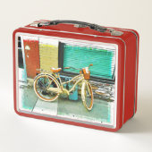 サマーライド – 黄色の自転車 メタルランチボックス (裏面)