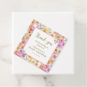 サマーラグジュースフローラ開花ベビーシャワーありがとう フェイバータグ (インサイチュ)