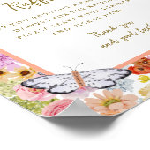 サマーラグスフローラ開花8x10おむつラッフルサイン ポスター (角)