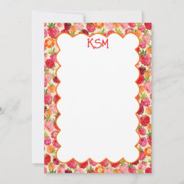 サマーラズベリーウォーターカラーコケット 招待状