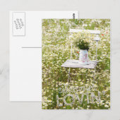 サマーラブフィールドワイルドフラワーズ+文字 ポストカード (正面/裏面)