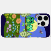 サマーランドのかわいいフクロウ&名前をカスタムする Case-Mate iPhoneケース (裏面 (横))