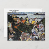 サマーランドスケープクルマウバイエゴンシーレ ポストカード (正面/裏面)