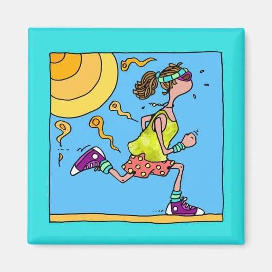 サマーランナー（女性） マグネット (正面)