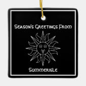 サマーリズル・ウィッカーマンからのシーズンの挨拶 セラミックオーナメント (正面)