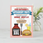 サマーリタイアバーベキューパーティの招待状 招待状 (スタンド正面)