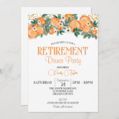 サマーリタイアメントパーティーオレンジシトラステーマ 招待状 (正面/裏面)