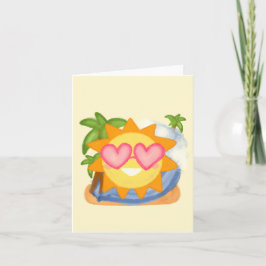 サマーリラックスズバケーションサン カード