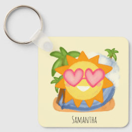 サマーリラックスズバケーションサン キーホルダー