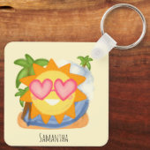 サマーリラックスズバケーションサン キーホルダー (裏面)