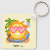 サマーリラックスズバケーションサン キーホルダー (裏面)