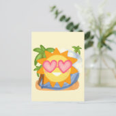 サマーリラックスズバケーションサン ポストカード (スタンド正面)