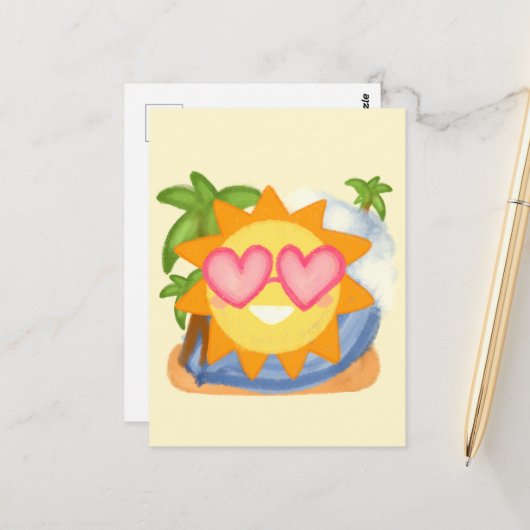 サマーリラックスズバケーションサン ポストカード (正面/裏面インサイチュ)