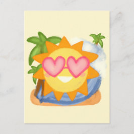 サマーリラックスズバケーションサン ポストカード