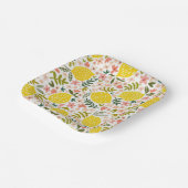 サマーリーピンクレモネードフラワー ペーパープレート (傾斜あり)