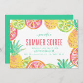 サマールアウ（ハワイ式宴会）BBQパーティー募集 招待状 (正面/裏面)
