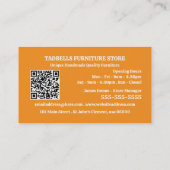 サマールーム – 家具店の販売 名刺 (裏面)