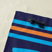 サマーレイクモストライプード縁ど ビーチタオル (インサイチュ)