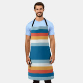 サマーレインボーストライプズ エプロン (着用した状態)