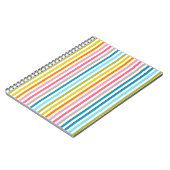 サマーレインボーストライプズ ノートブック (左側)
