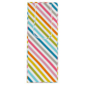 サマーレインボーストライプズ ワインギフトバッグ (正面)