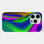 サマーレインボー、抽象的な3Dレインボーアート Case-Mate iPhoneケース (裏面 (横))