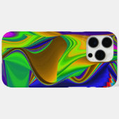 サマーレインボー、抽象的な3Dレインボーアート Case-Mate iPhoneケース (裏面 (横))