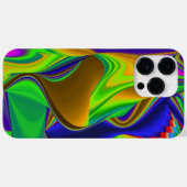 サマーレインボー、抽象的な3Dレインボーアート Case-Mate iPhoneケース (裏面 (横))