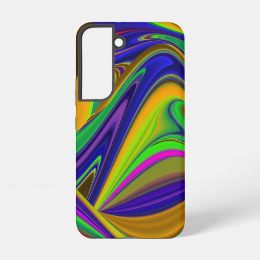 サマーレインボー、抽象的な3Dレインボーアート SAMSUNG GALAXYケース (裏面)