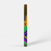 サマーレインボー、抽象的な3Dレインボーアート SAMSUNG GALAXYケース (右側面)