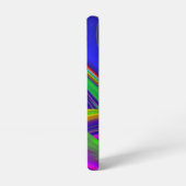 サマーレインボー、抽象的な3Dレインボーアート SAMSUNG GALAXYケース (左側面)