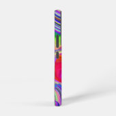 サマーレインボー、抽象的な3Dレインボーアート SAMSUNG GALAXYケース (右側面)