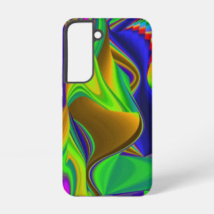 サマーレインボー、抽象的な3Dレインボーアート SAMSUNG GALAXY S22ケース