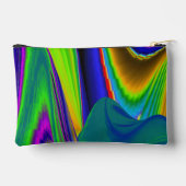 サマーレインボー、抽象芸術3Dレインボワート アクセサリーポーチ (裏面)
