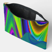 サマーレインボー、抽象芸術3Dレインボワート アクセサリーポーチ (見開き)